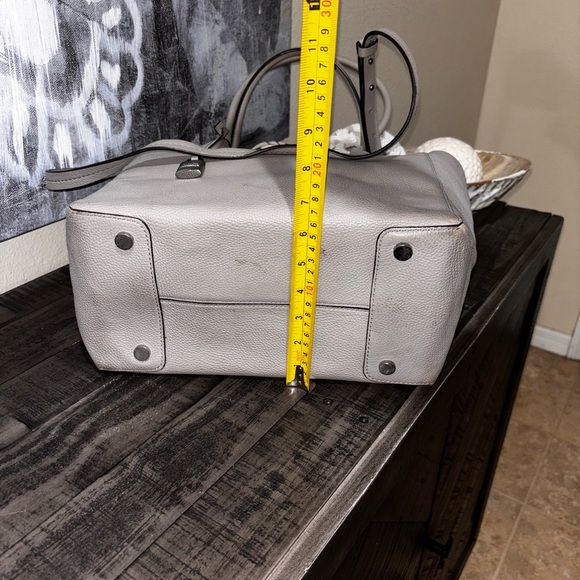 Michael Kors Mercer Satchel Tote Luggage Taupe Brown Large purse Bag Zipper - Picture 6 of 15